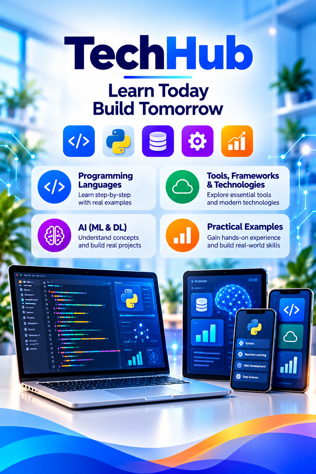 DigiEduTech TechHub – programming, AI, machine learning, tools and practical technology learning