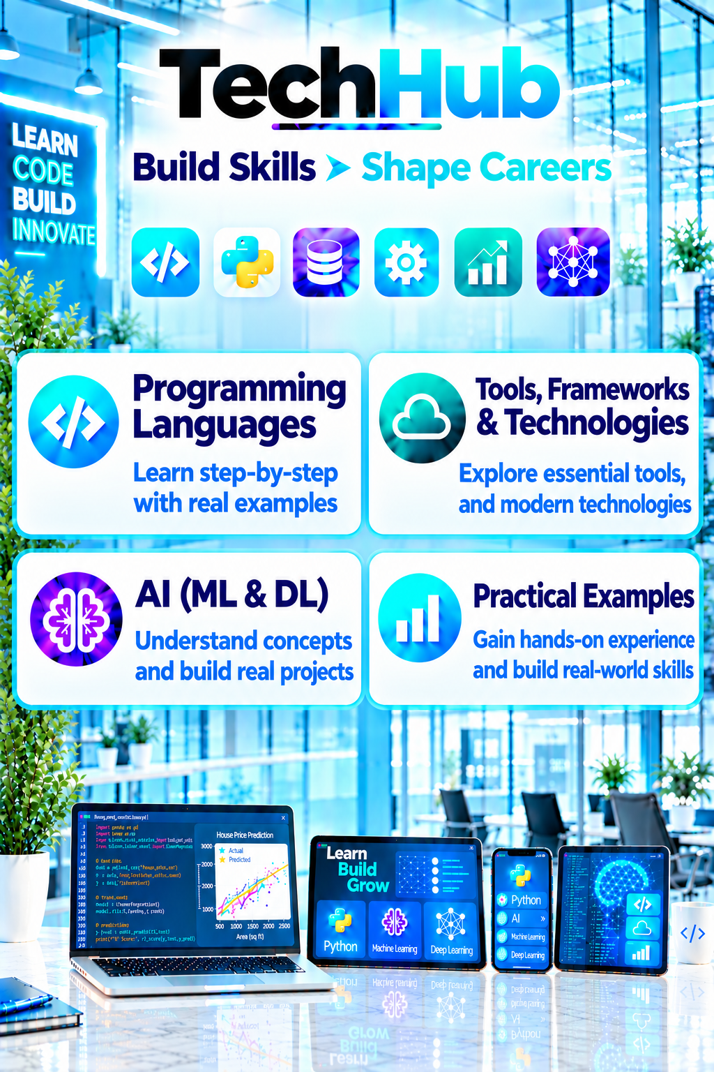DigiEduTech TechHub – programming, AI, machine learning, tools and practical technology learning